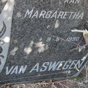 ASWEGEN Abraham Stefanus, van -1976 & Margaretha J.M. -1990  _2