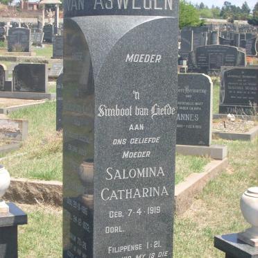 ASWEGEN Pieter Johannes, van 1915-1972 &amp; Salomina Catharina 1919-