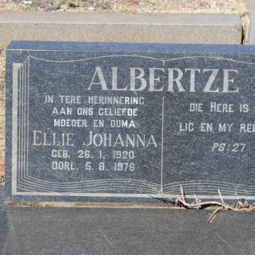 ALBERTZE Ellie Johanna 1920-1976