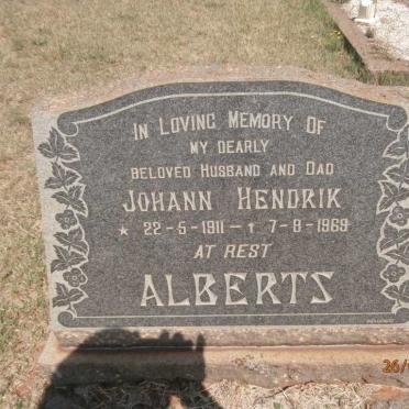 ALBERTS Johann Hendrik 1911-1969