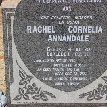 ANNANDALE Rachel Cornelia 1928-2008