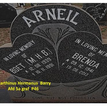 ARNEIL M.H.B. 1939-1991 &amp; Brenda 1941-2013