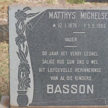 BASSON Matthys Michelse 1876-1966