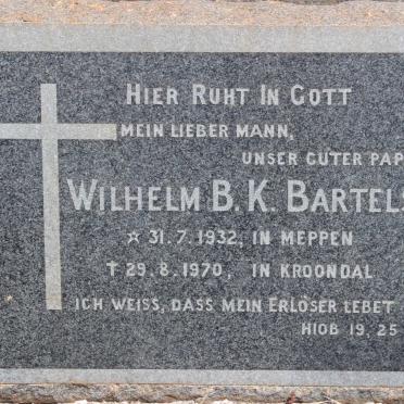 BARTELS Wilhelm B.K. 1932-1970