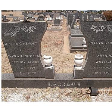 BASSAGE Arthur William 1922-1990 &amp; Dirkie Cornelia Jacoba 1930-1981