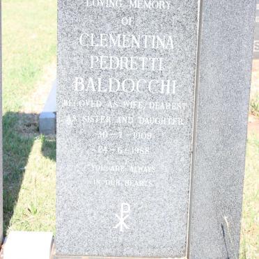 BALDOCCHI Clementina Pedretti 1909-1988