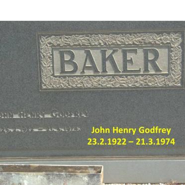 BAKER John Henry Godfrey 1922-1974