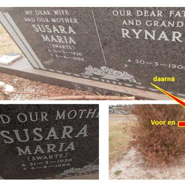 BEYERS Rynard 1909- &amp; Susara Maria SWARTS 1926-1989