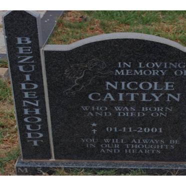BEZUIDENHOUDT Nicole Caitlyn 2001-2001