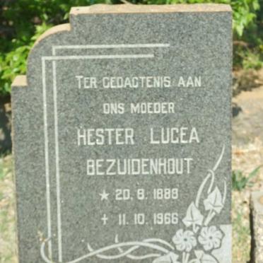 BEZUIDENHOUT Hester Lucea 1888-1966