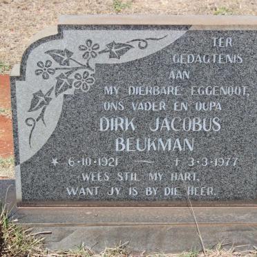 BEUKMAN Dirk Jacobus 1921-1977
