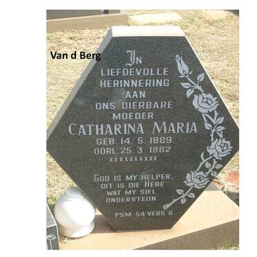 BERG Catharina Maria, v.d. 1889-1982