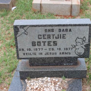 BOTES Gertjie 1977-1977