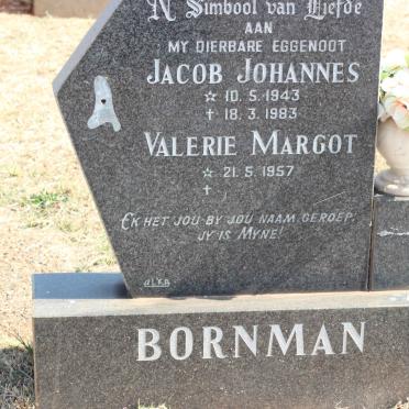 BORNMAN Jacob Johannes 1943-1983 &amp; Valerie Margot 1957-