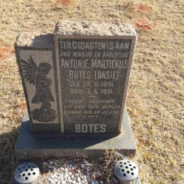 BOTES Antonie Martienus 1951-1951