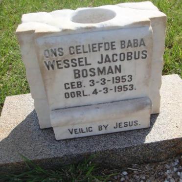 BOSMAN Wessel Jacobus 1953-1953