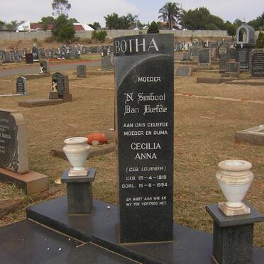 BOTHA Cecilia Anna nee LOUBSER 1918-1994