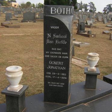 BOTHA Ockert Jonathan 1913-1974 &amp; Cecilia Anna LOUBSER 1918-1994