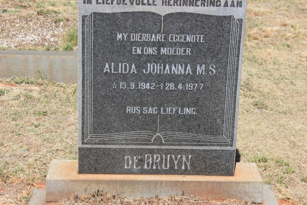 BRUYN Alida Johanna M.S., de 1942-1977