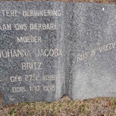BRITZ Johanna Jacoba 1898-1956