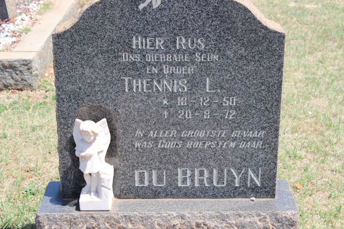 BRUYN Thennis L., du 1950-1972