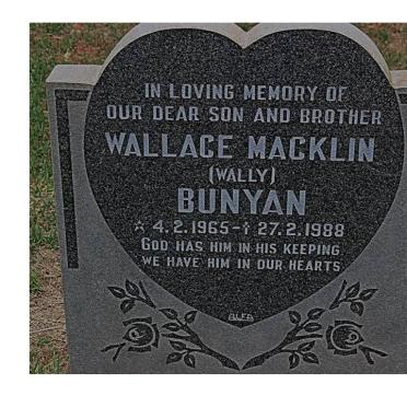 BUNYAN Wallace Macklin 1965-1988