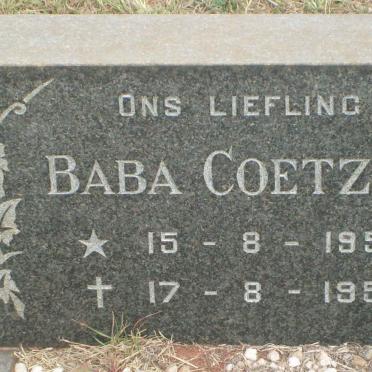 COETZEE Baba 1957-1957