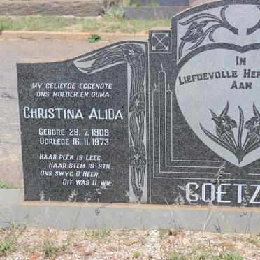 COETZEE Christina Alida 1909-1973