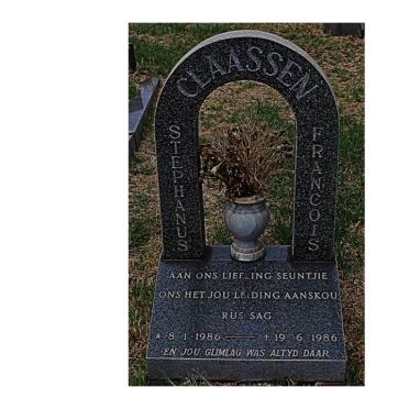 CLAASSEN Stephanus Francois 1986-1986