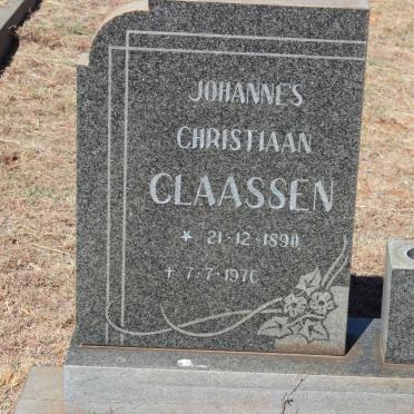 CLAASSEN Johannes Christiaan 1890-1976