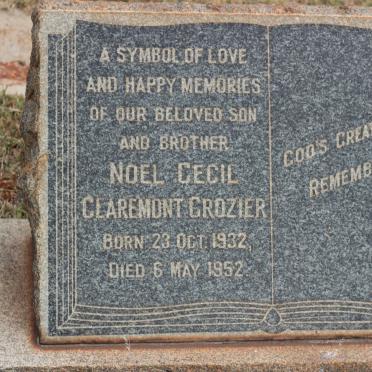 CROZIER Noel Cecil Claremont 1932-1952