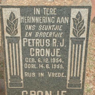 CRONJE Petrus R.J. 1954-1955