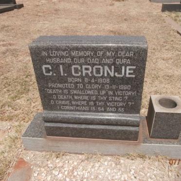 CRONJE C.I. 1908-1980