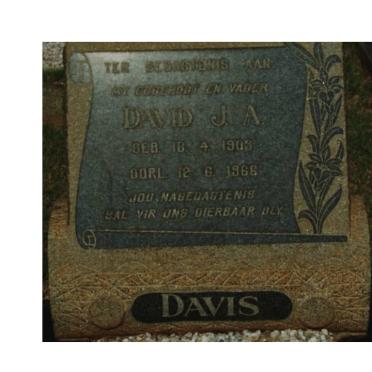 DAVIS David J.A. 1903-1966