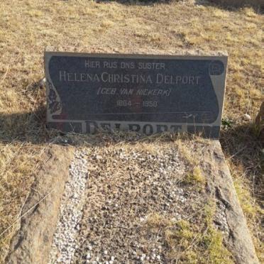DELPORT Helena Christina nee VAN NIEKERK 1864-1950