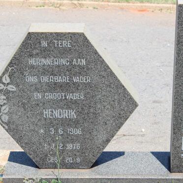 DELAPORT Hendrik 1906-1976 &amp; Hester Jacoba Magrieta 1911-1975