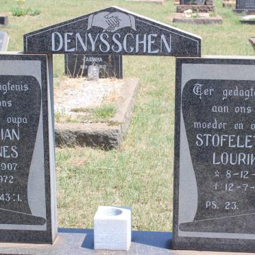 DENYSSCHEN Chirstian Johannes 1907-1972 &amp; Stofeletta Lourika 1911-1985
