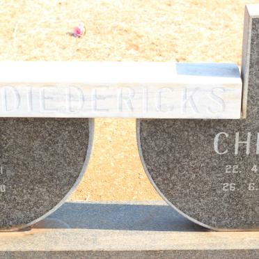 DIEDERICKS Chris 1916-1987 &amp; Ada 1921-1980
