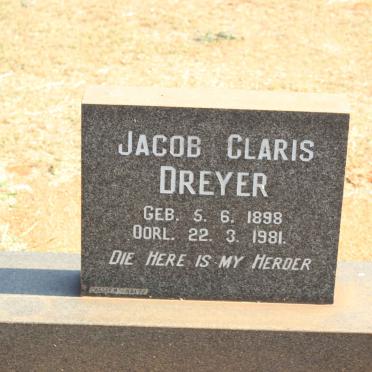 DREYER Jacob Claris 1898-1981