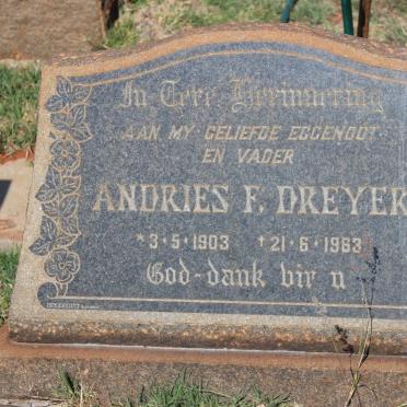 DREYER Andries F. 1903-1963