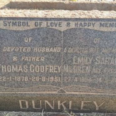 DUNKLEY Thomas Godfrey 1879-1951 &amp; Emily Sarah Mildren PRESTON 19??-1977