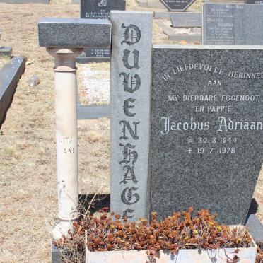 DUVENHAGE Jacobus Adriaan 1944-1978