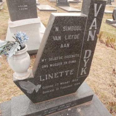 DYK Linette, van 1952-1994