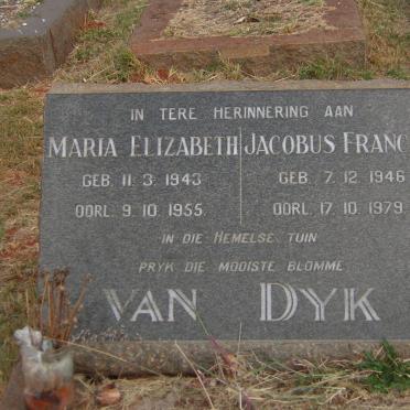 DYK Jacobus Francois, van 1946-1979 :: VAN DYK Maria Elizabeth 1943-1955