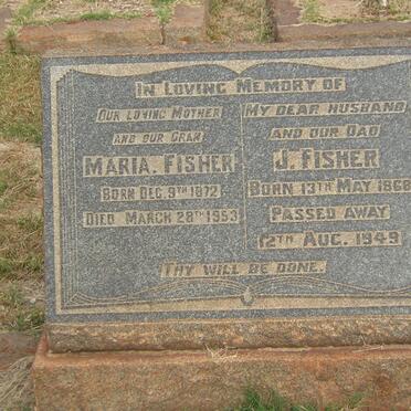 FISHER J. 1868-1949 &amp; Maria 1872-1953