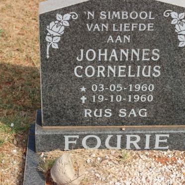FOURIE Johannes Cornelius 1960-1960