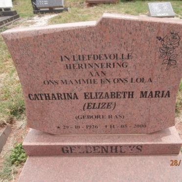 GELDENHUYS Catharina Elizabeth Maria nee RAS 1926-2000