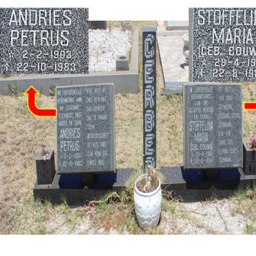 GERBER Andries Petrus 1903-1983 &amp; Stoffelina Maria GOUWS 1916-1984