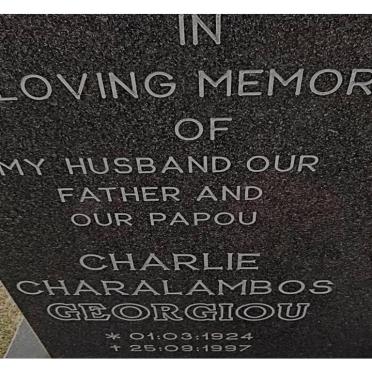 GEORGIOU Charlie Charalambos 1924-1997