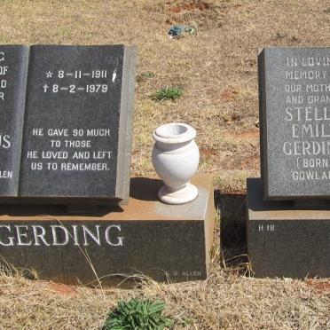 GERDING Jan Hendrikus 1911-1979 &amp; Stella Emily GOWLAND 1916-1990